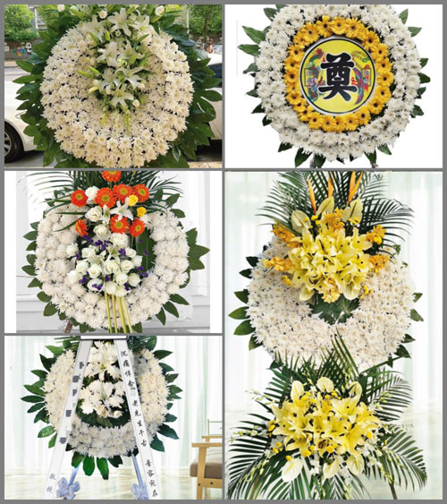 山东菏泽牡丹区高庄镇袁固堆村花圈速递